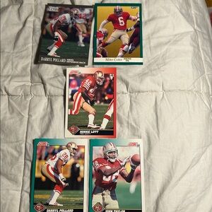 San Francisco 49ers Lot Of 5 Football Cards
